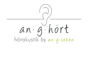 Logo an-g-hört Hörakustik by an-g-sehen